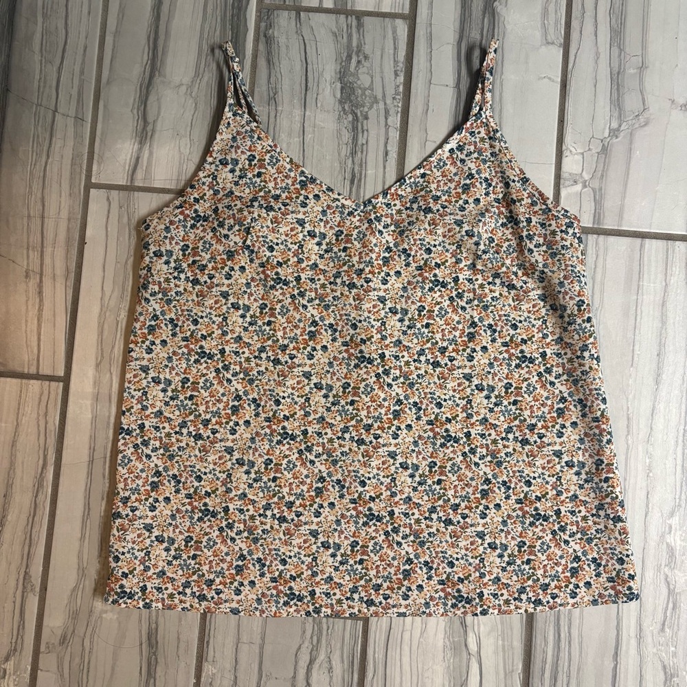 SHEIN Floral Print Camisole in yellow and Blue